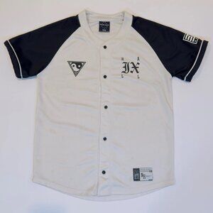 Ninth Hall Baseball Jersey Streetwear Men’s Large White/Black Authentic